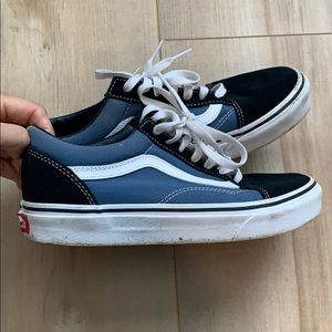 Vans navy blue and blue. Size 7.5